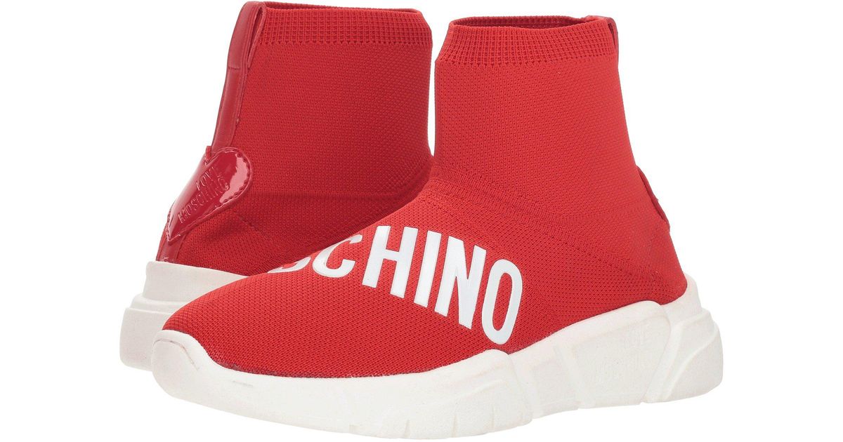 red sock sneaker