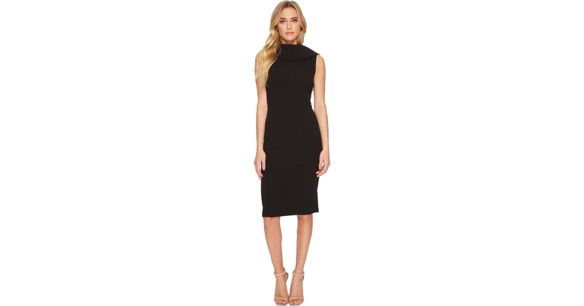 Adrianna Papell Womens Roll Neck Sheath with V Back
