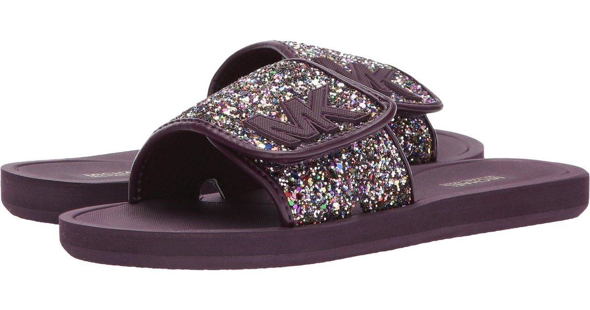 michael kors purple sandals