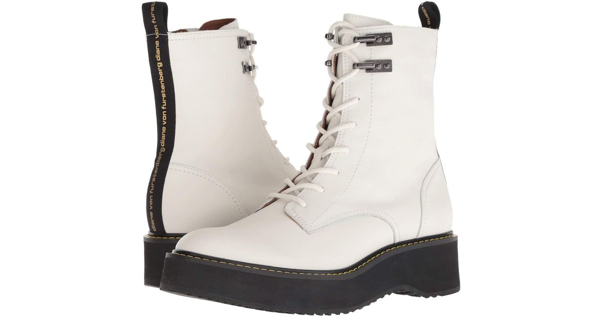 diane von furstenberg combat boots