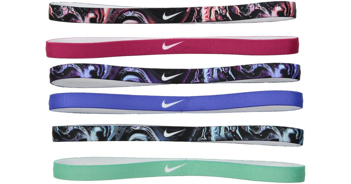 nike printed headbands assorted 6pk