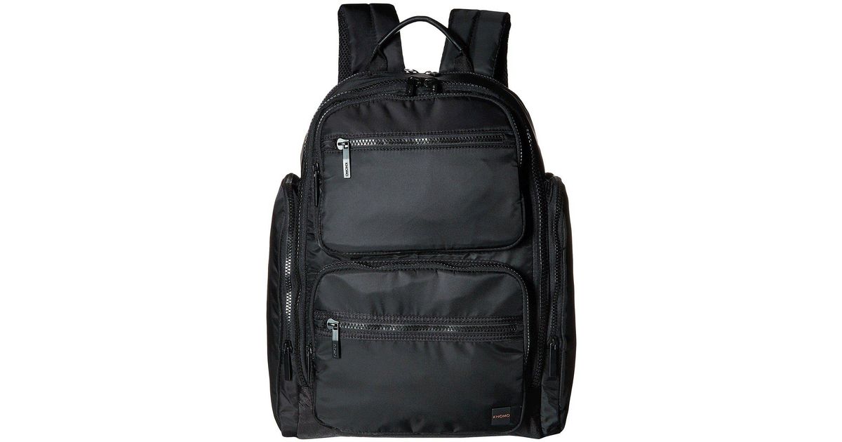 Black Knomo Luggage Mens Denbigh Backpack One Size