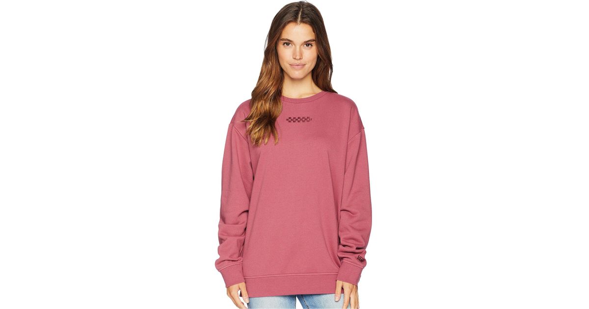 overtime rose crew sweater