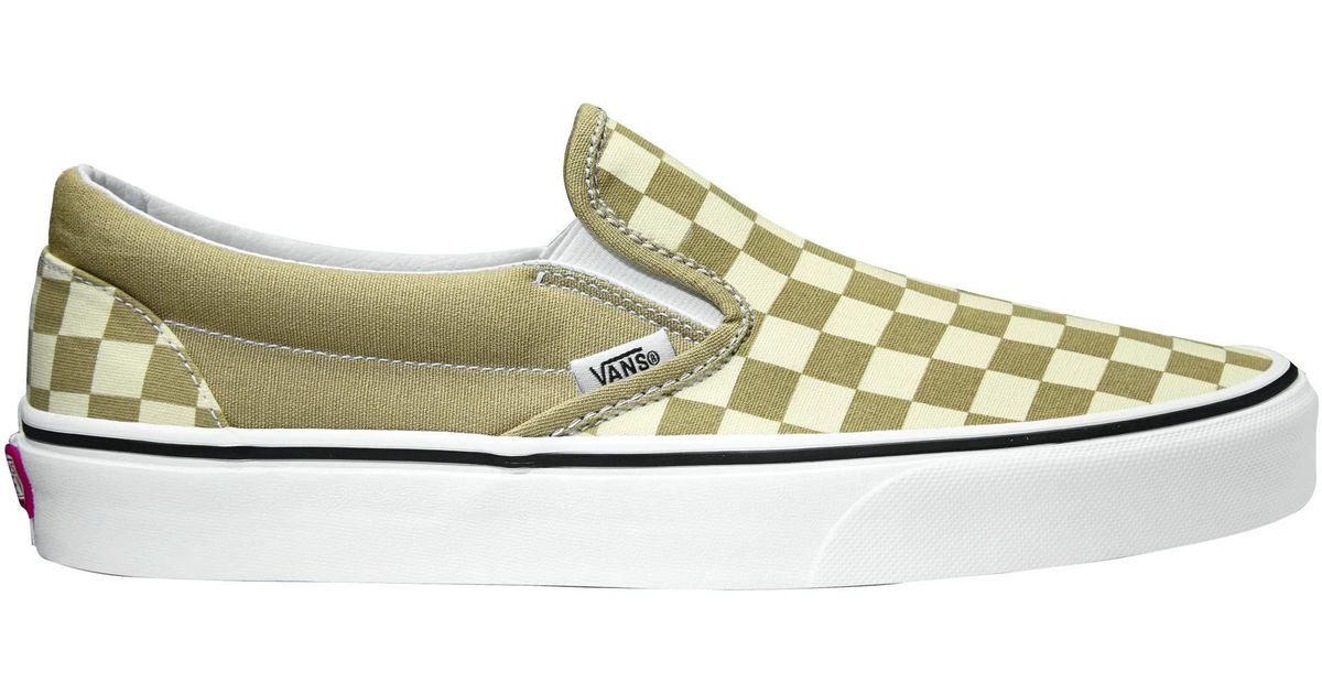 Vans Canvas Classic Slipon in Yellow Lyst