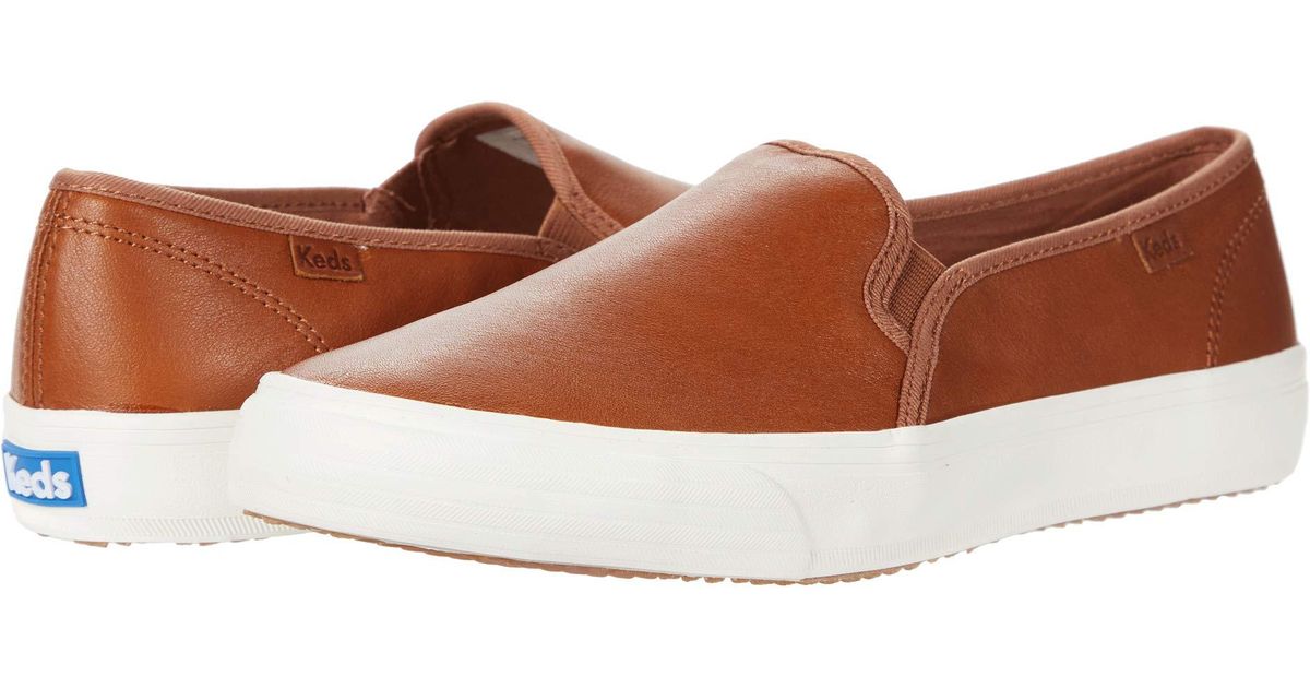 Keds Double Decker Leather in Pewter (Brown) Lyst