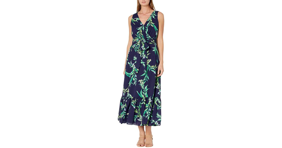 Tommy Bahama Floral Glow Sleeveless Maxi Dress in Blue | Lyst