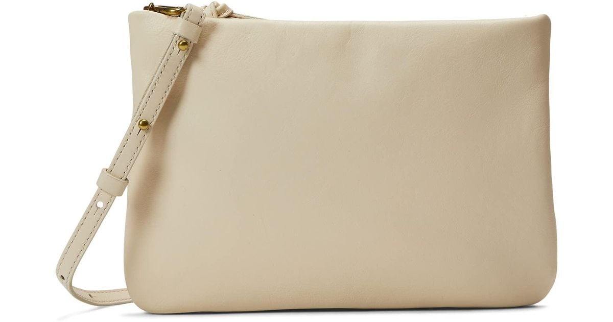 Madewell Puffy Crossbody Bag in Natural | Lyst