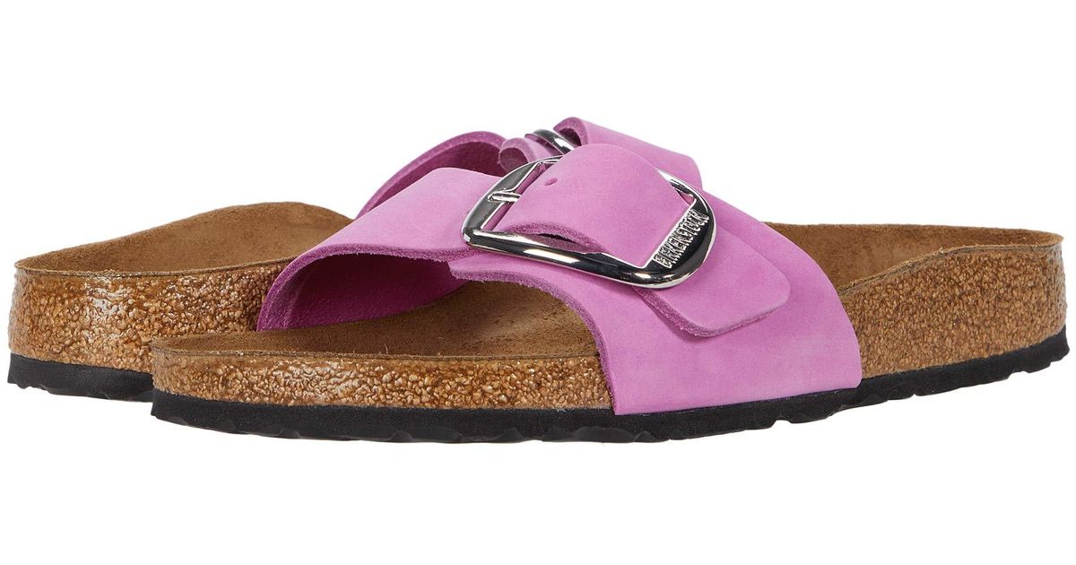 birkenstock big buckle purple