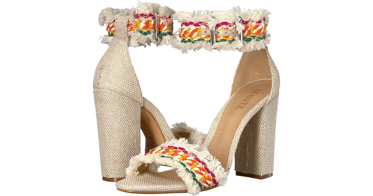 Schutz Leather Zoola in Natural | Lyst