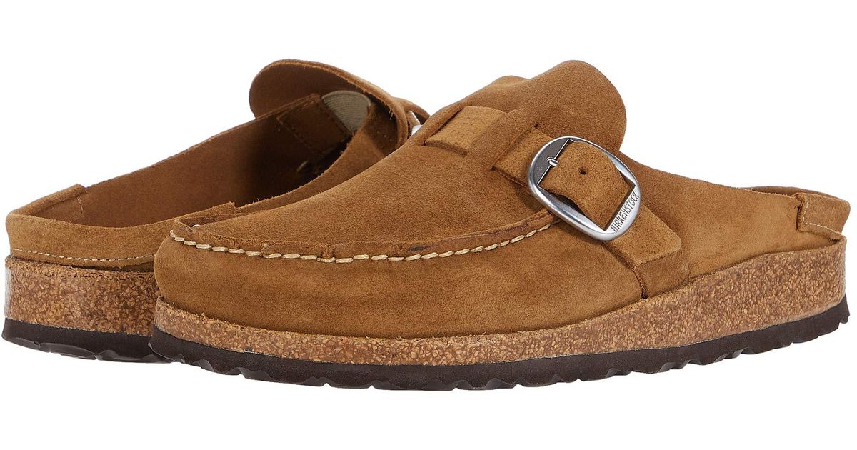 Birkenstock Suede Buckley in Tan (Brown) - Lyst