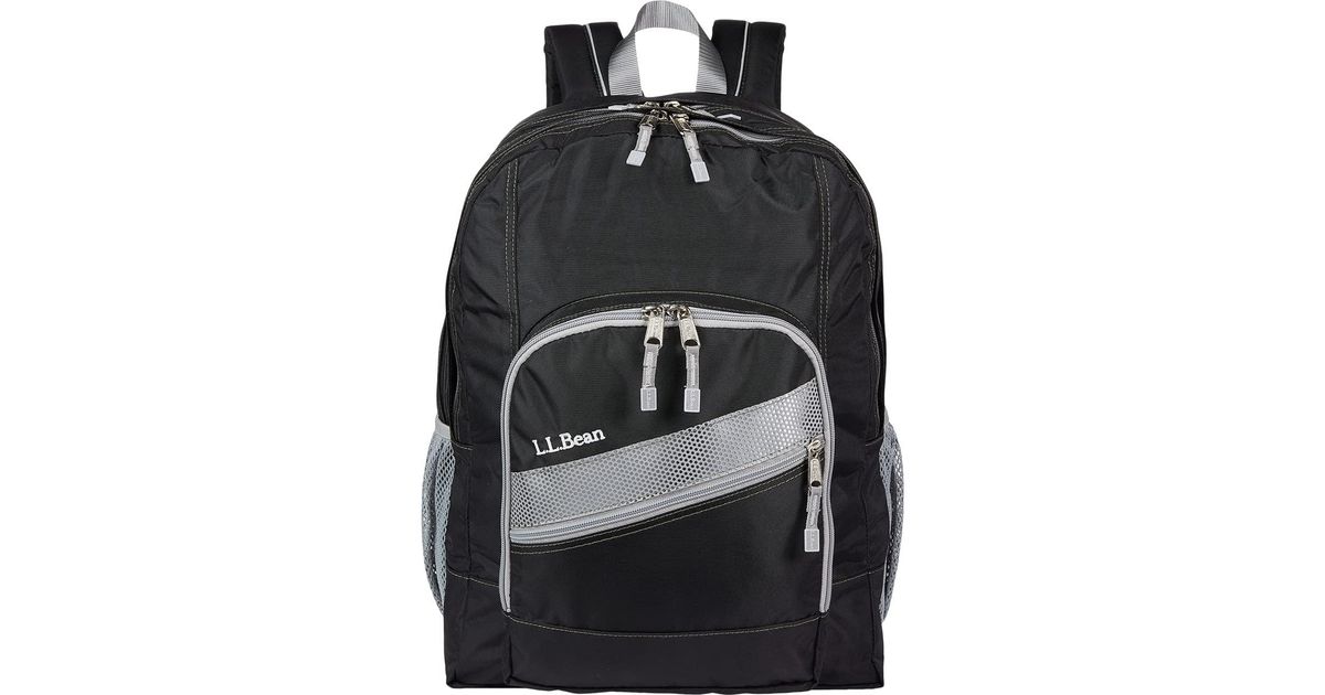 L.L. Bean Kids Deluxe Backpack in Black Lyst