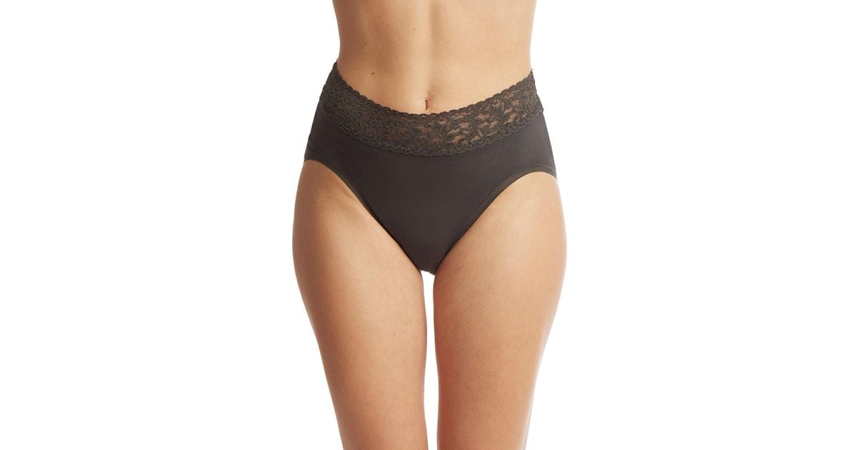 Hanky Panky Cotton French Brief in Black