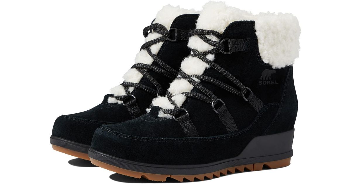 Sorel Evie Cozy Lace in Black Lyst