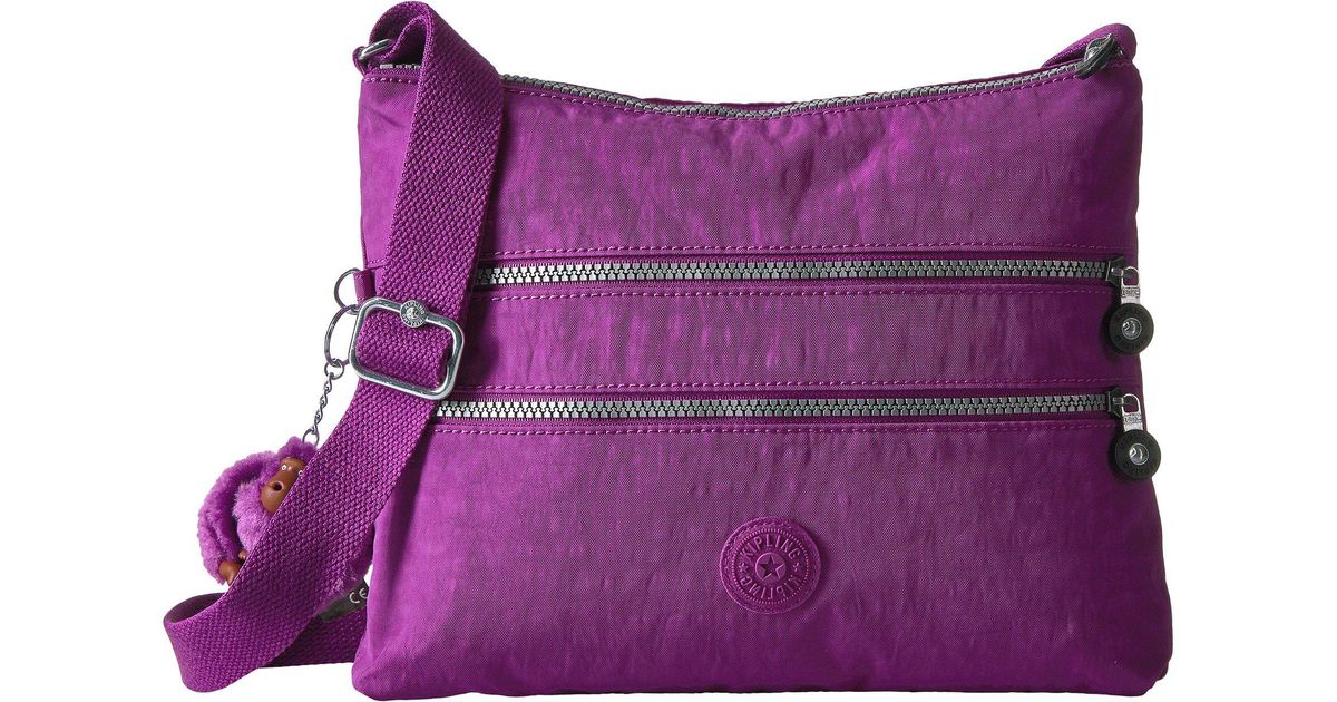 purple kipling bag