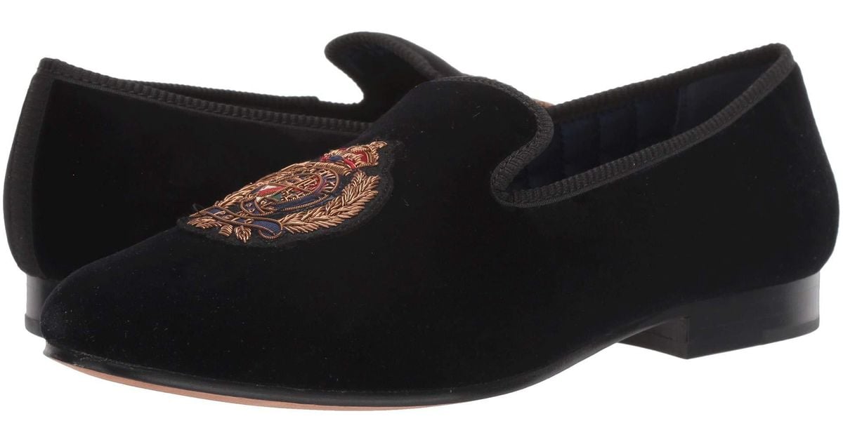 black polo slippers