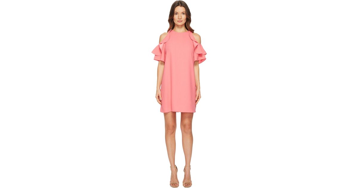 kate spade cold shoulder crepe dress