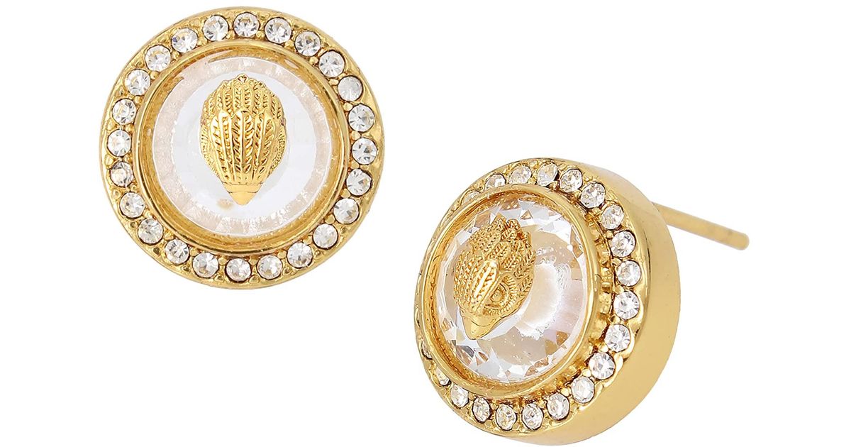 Kurt Geiger Octavia Eagle Stud Earrings in Gray Lyst