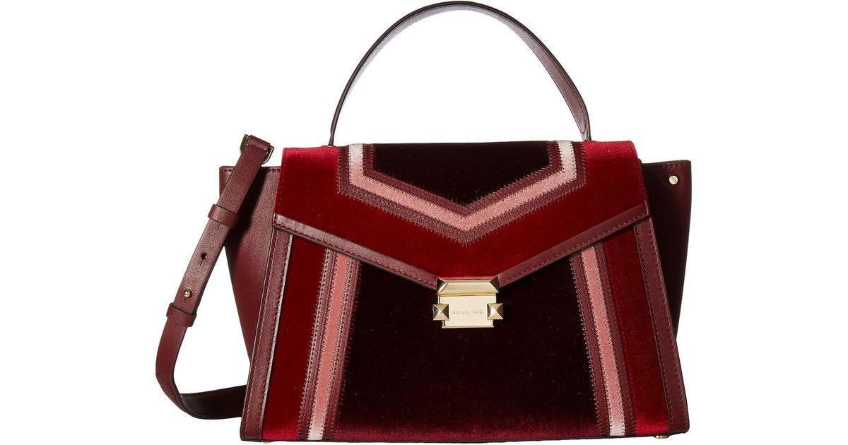 michael kors whitney large top handle satchel