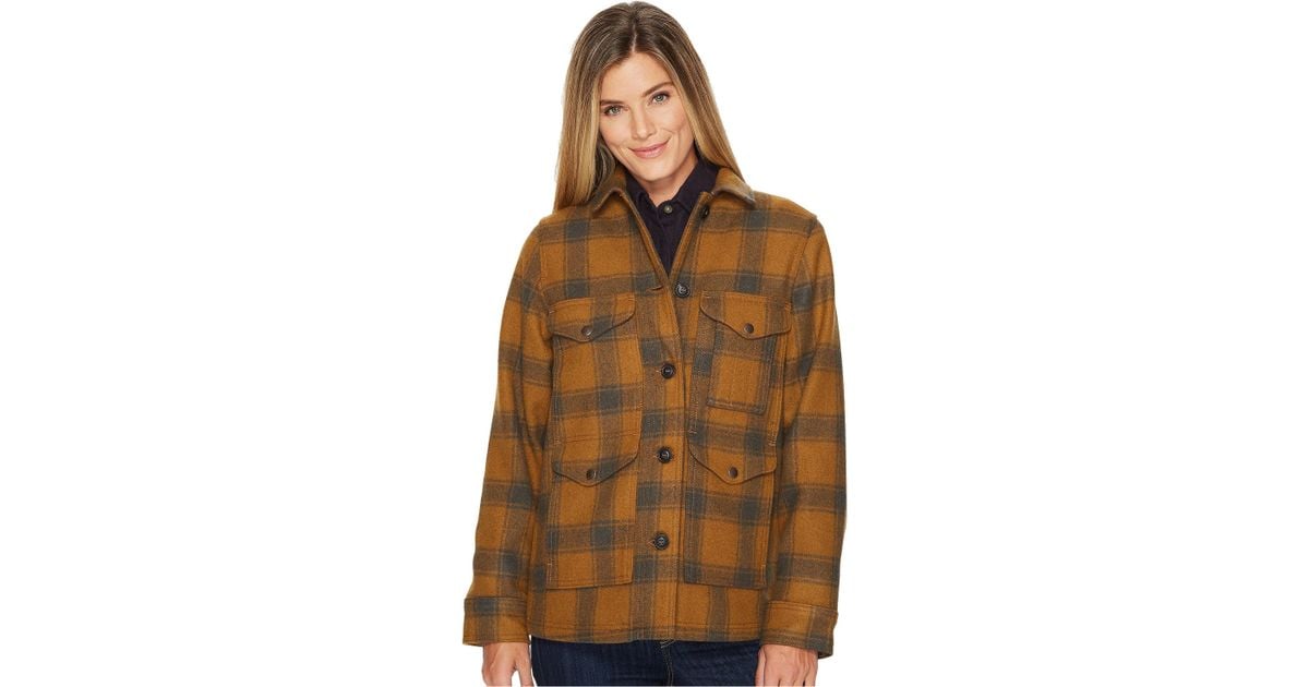 Filson Lined Seattle Cruiser Jacket (cider/charcoal) Coat in Brown Lyst