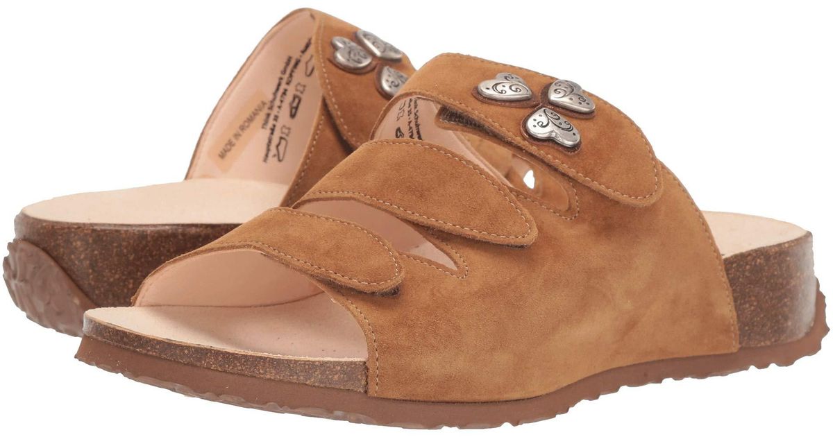 Think! Suede Mizzi Sandal 85733 in Pewter (Brown) Lyst