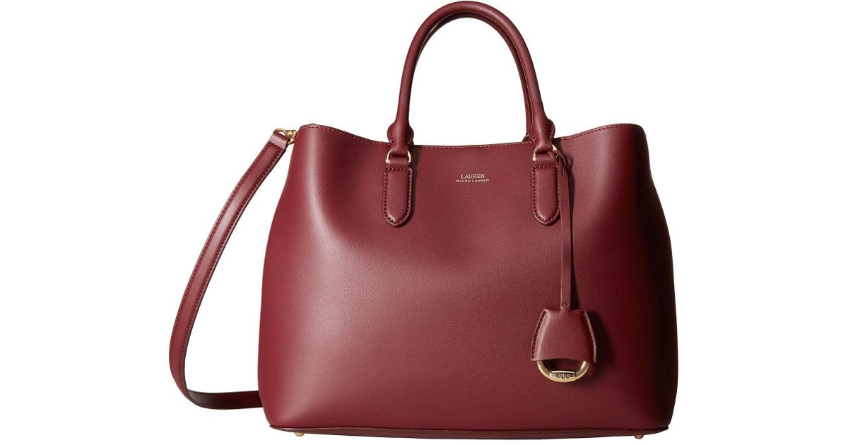 lauren ralph lauren dryden marcy leather tote