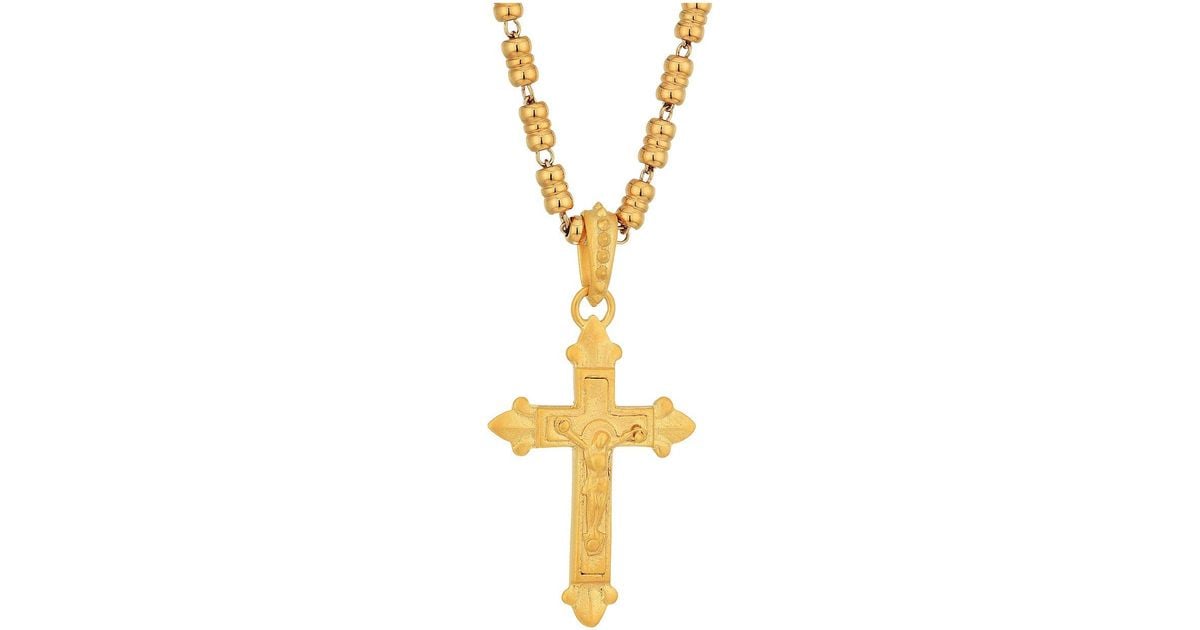 Dolce \u0026 Gabbana Cross Necklace - Lyst