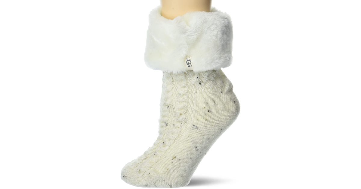 ASOS DESIGN faux fur leg warmers in white