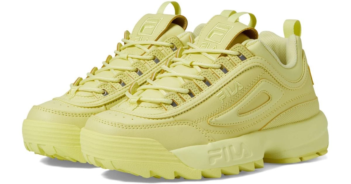 fila disruptor orange white