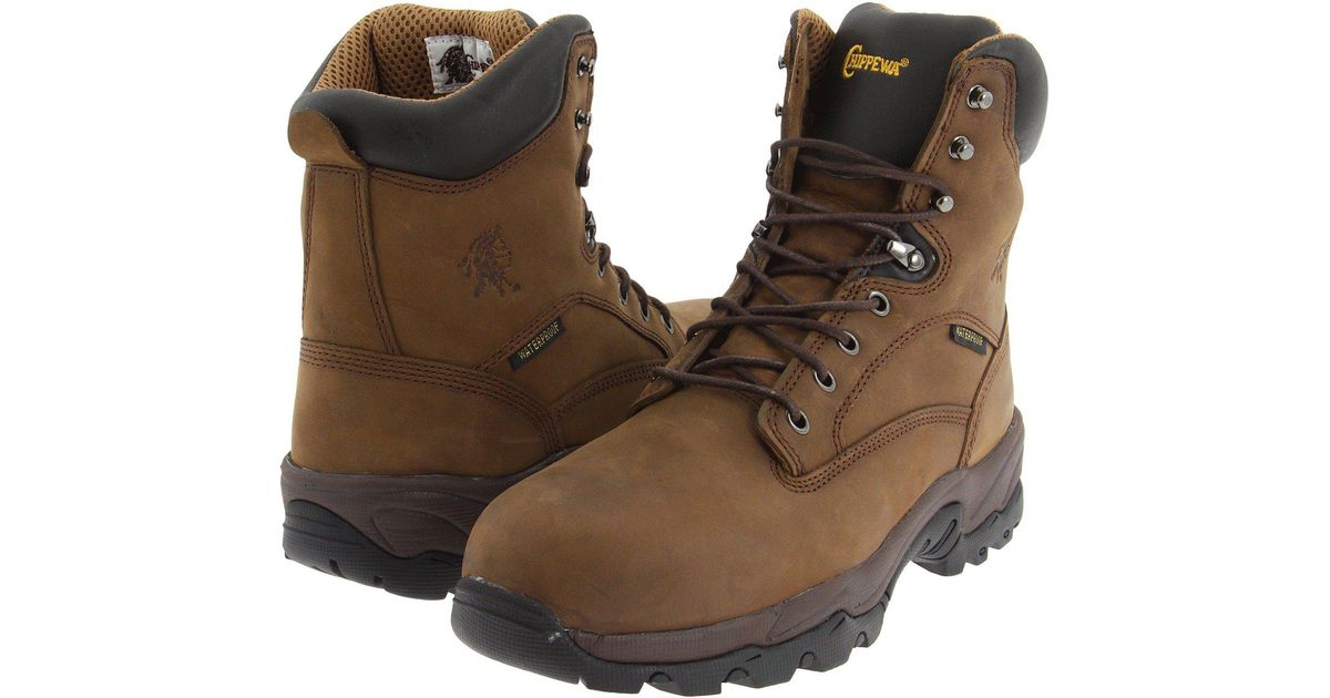 chippewa boot laces brown