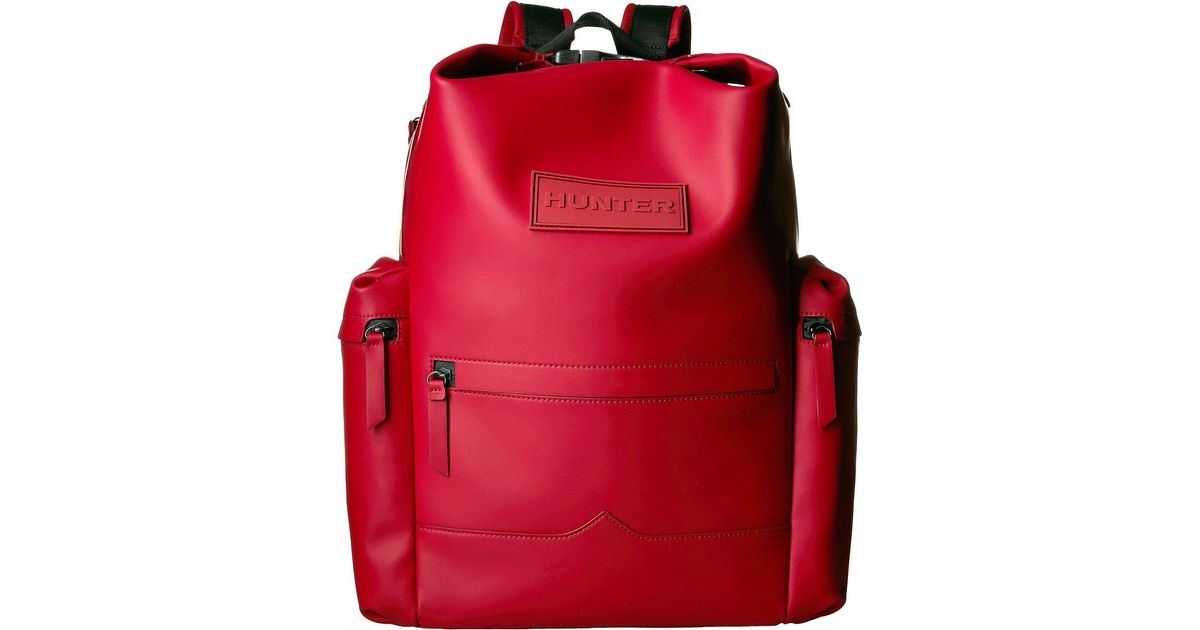 rubberized leather backpack