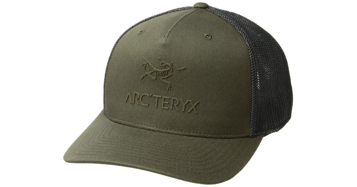 arcteryx logo trucker hat