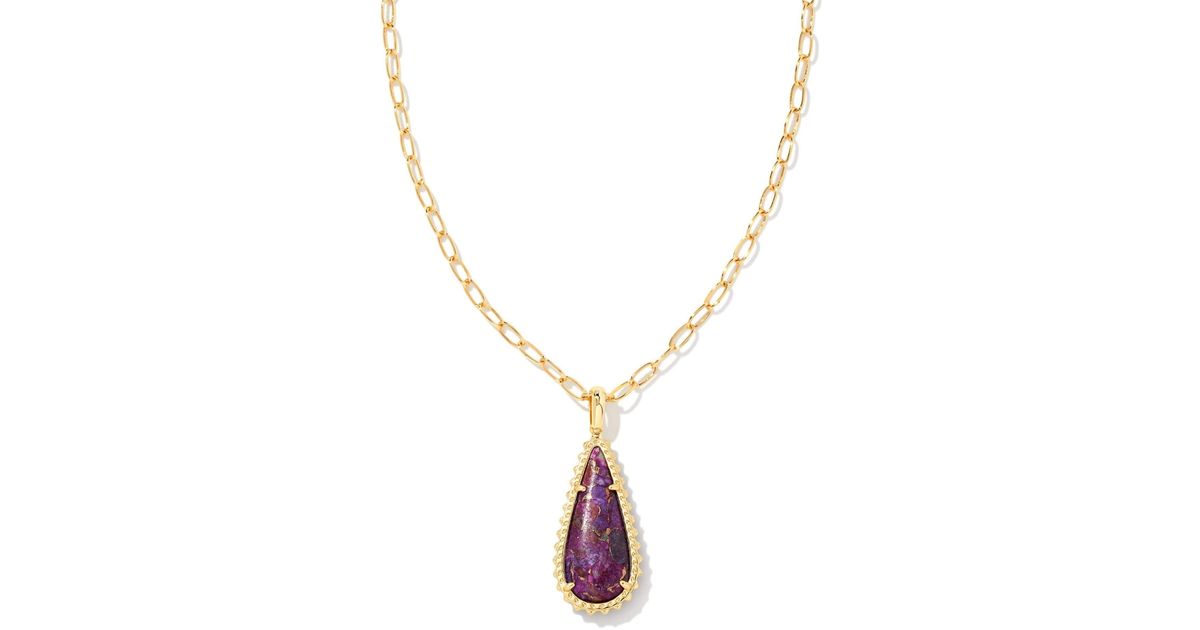 Kendra Scott Payton Long Pendant Necklace In Metallic Lyst
