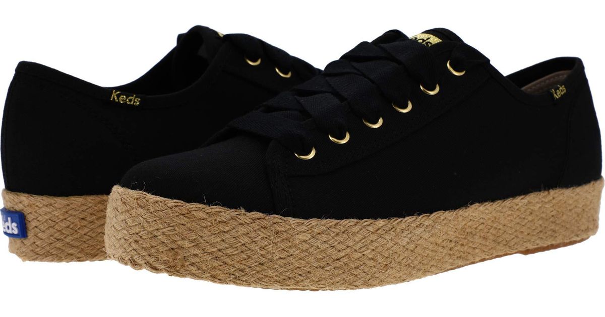 keds triple kick cotton canvas jute