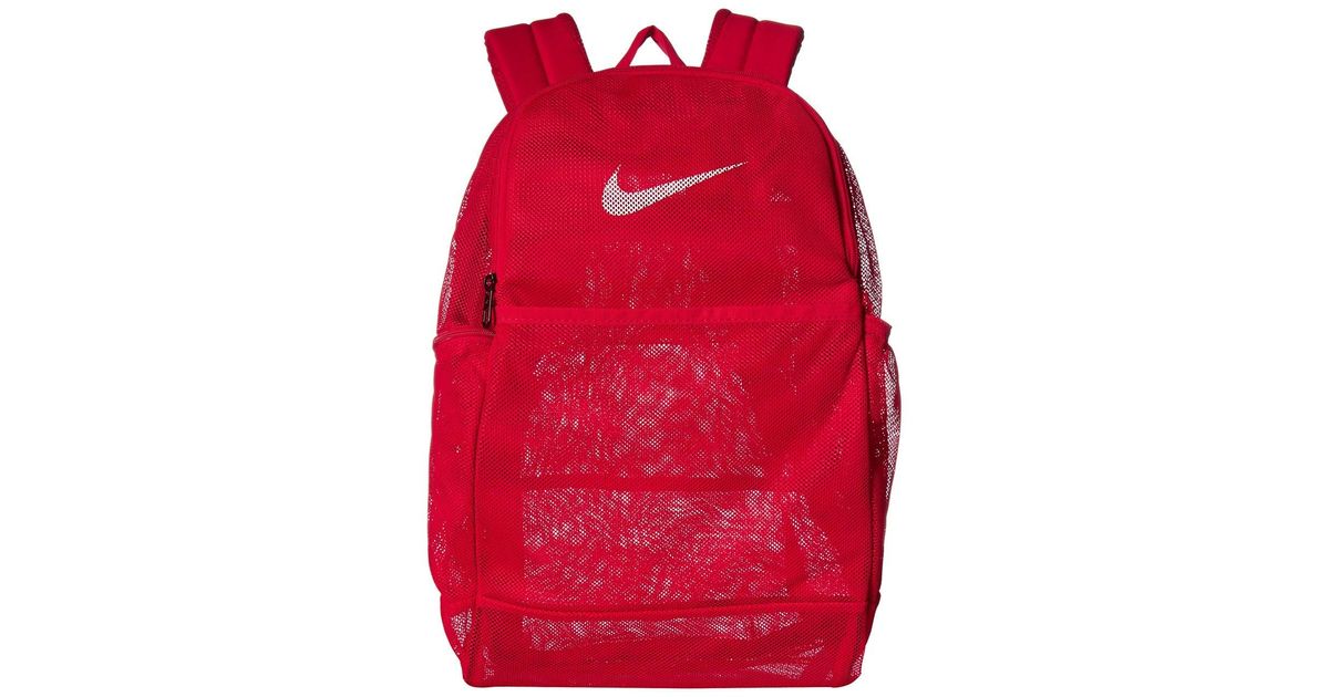 Nike Synthetic Brasilia Mesh Backpack 9.0 in Red for Men Lyst