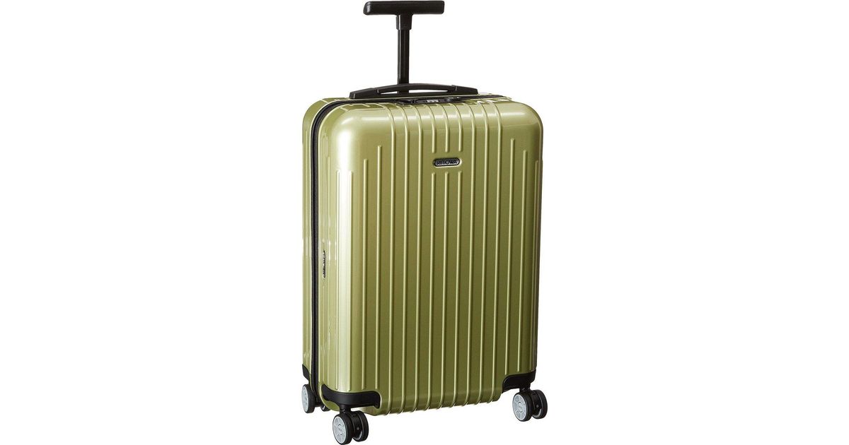 lime green carry on luggage