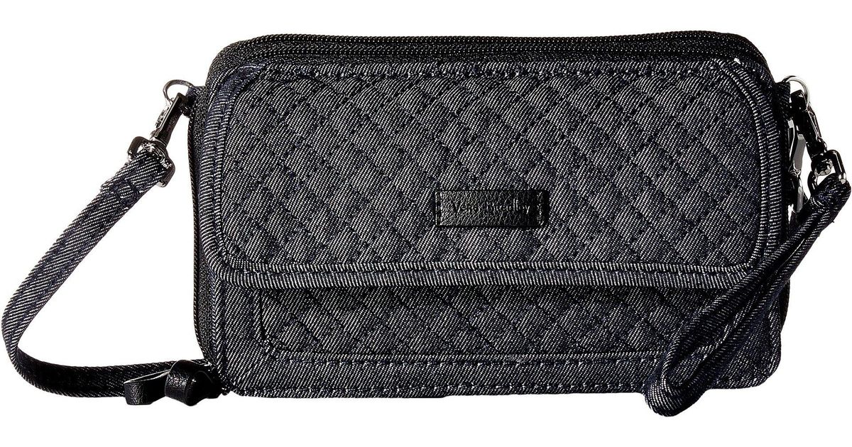 Vera Bradley Rfid Allinone Crossbody in Denim Navy (Blue) Lyst