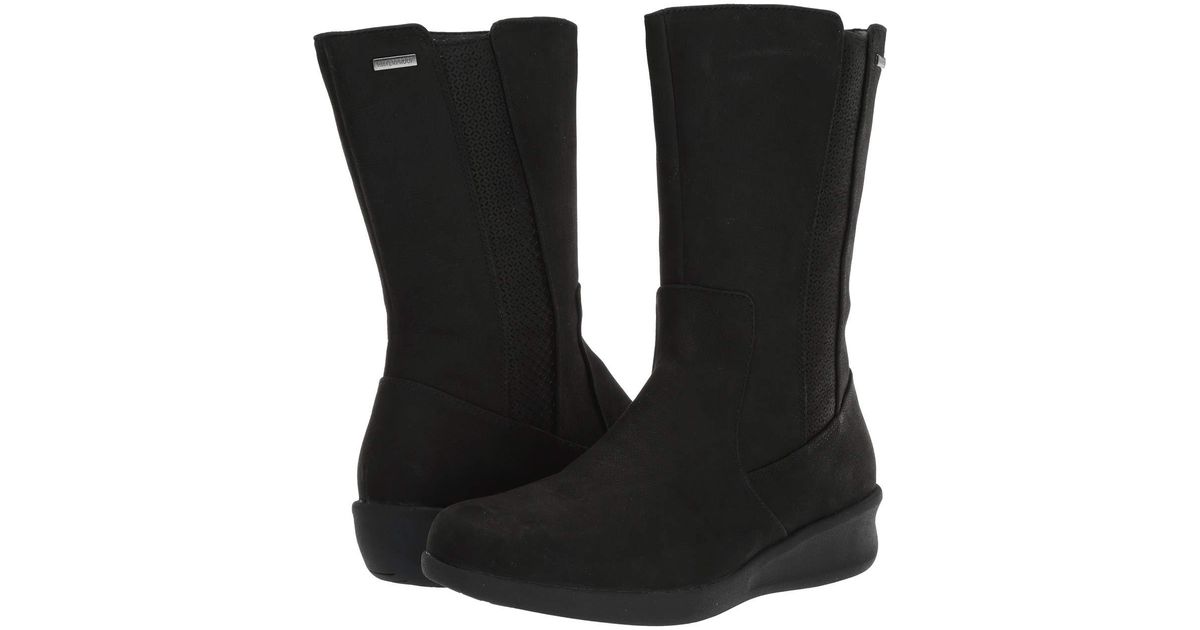 Aravon Leather Fairlee Waterproof Mid Boot in Black - Lyst
