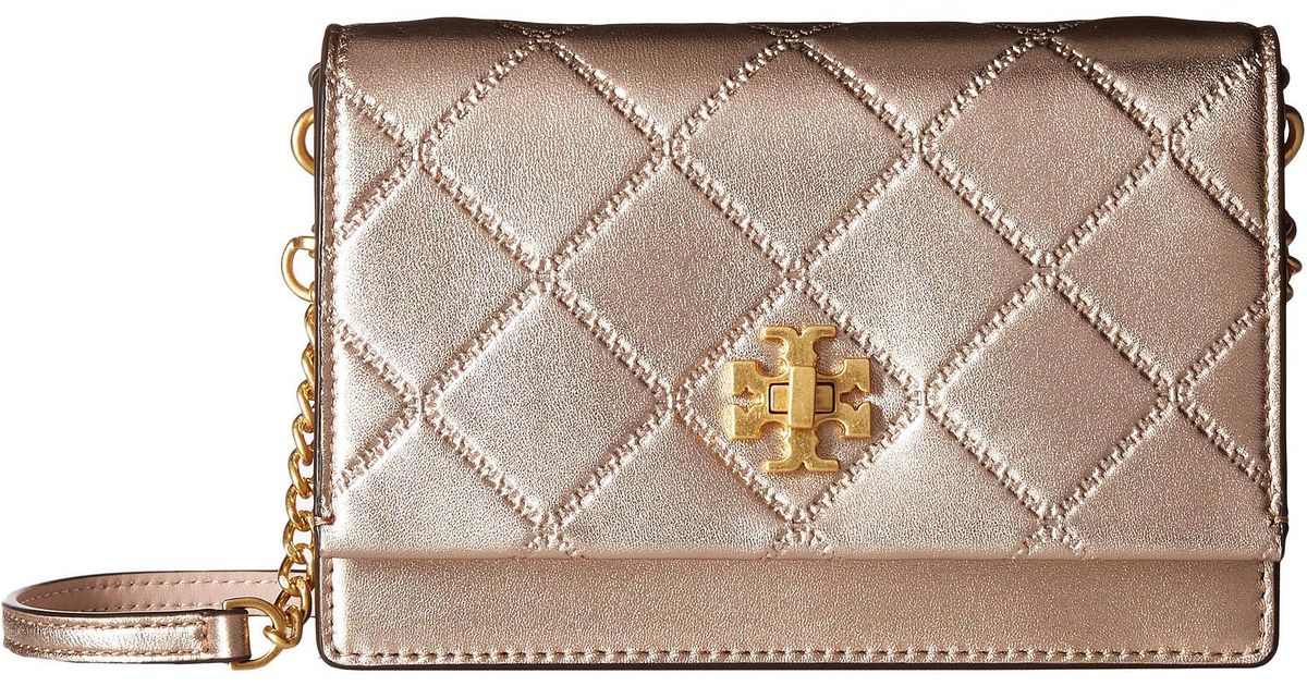 rose gold tory burch purse