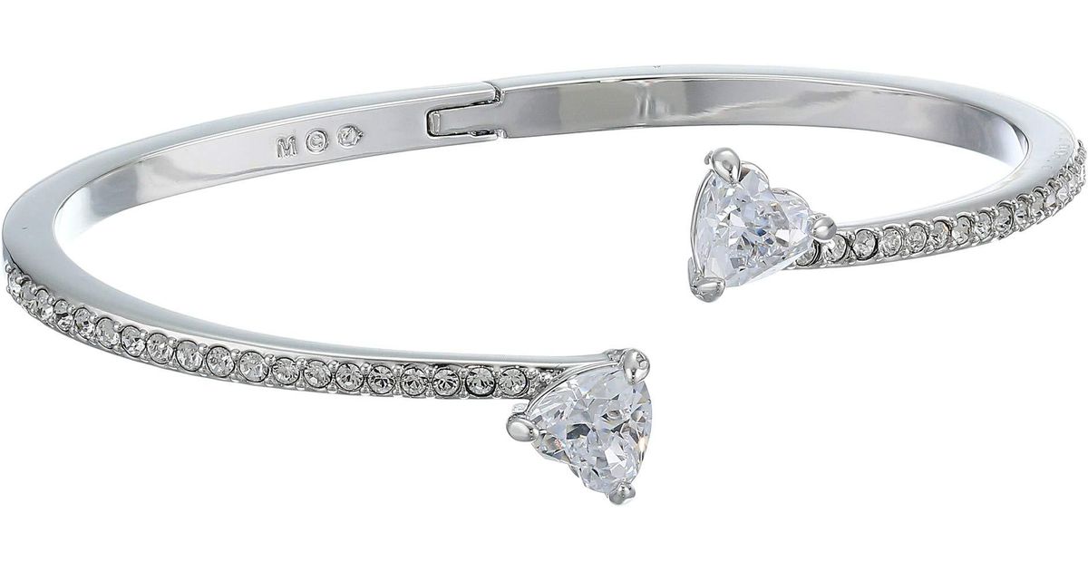 Swarovski Attract Soul Heart Bangle Bracelet in Silver (Metallic) - Lyst