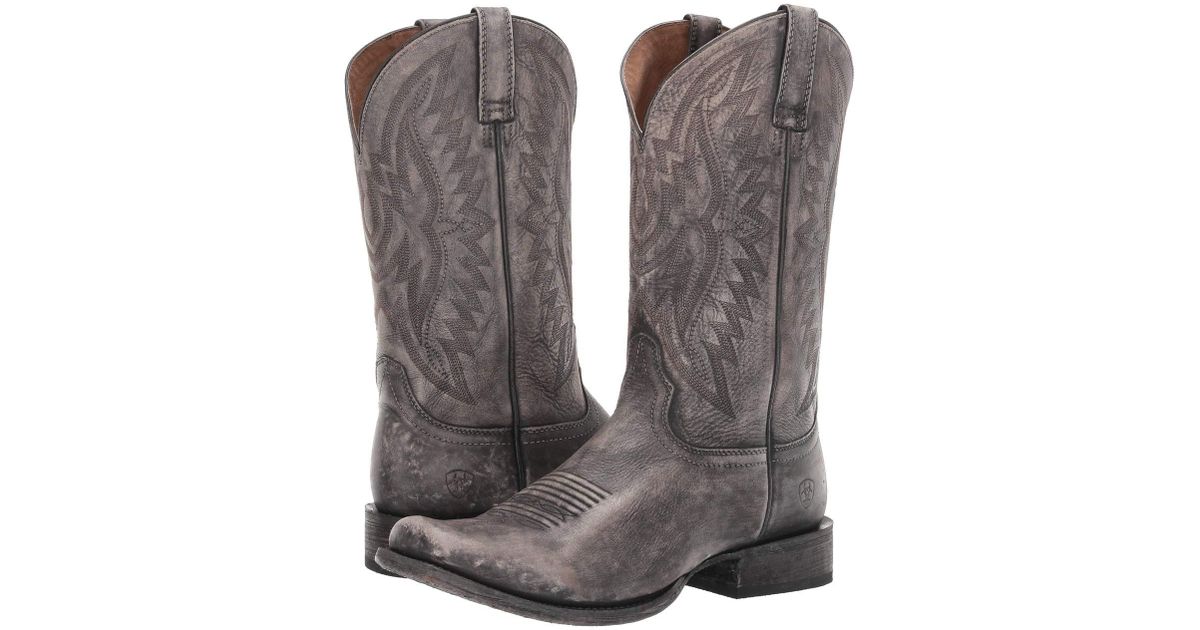 gray ariat boots