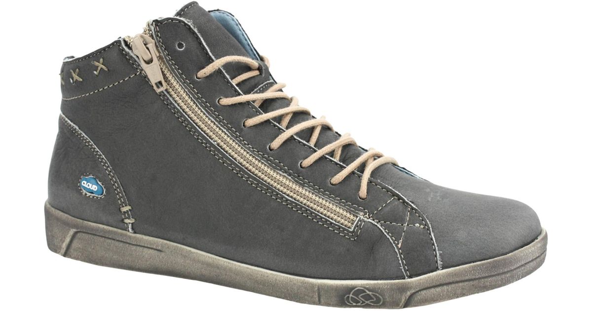 Cloud Leather Aika Boot Basic in Gray | Lyst