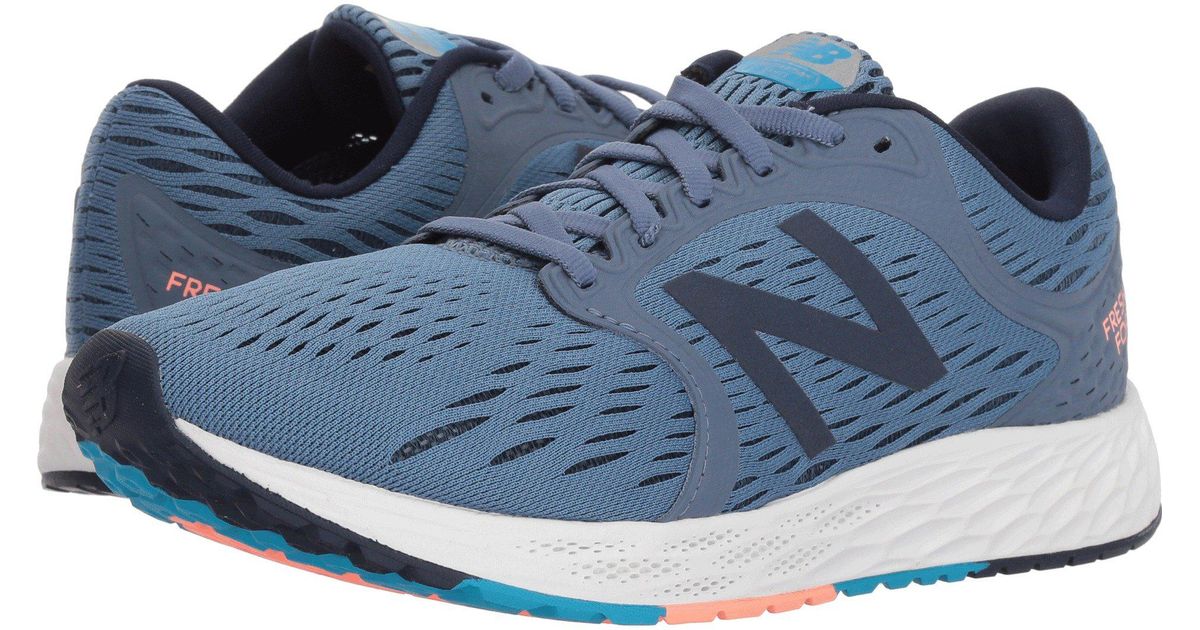 New Balance Rubber Fresh Foam Zante V4 Gunmetal Arctic Fox Black Women S Running Shoes In Blue Lyst