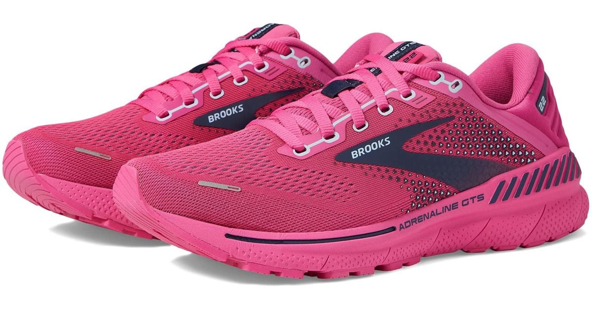 brooks adrenaline gts 18 pink blue yellow