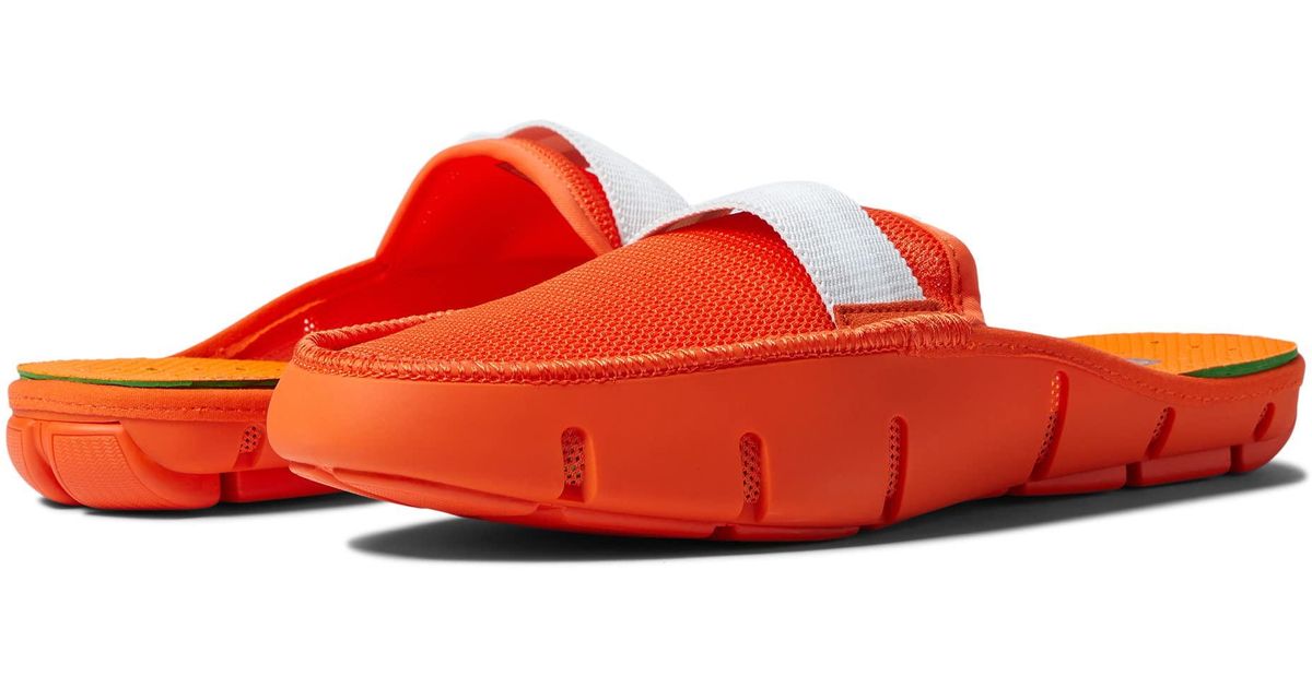 Swims Synthetic Slide Loafer in Orange for Men - Lyst