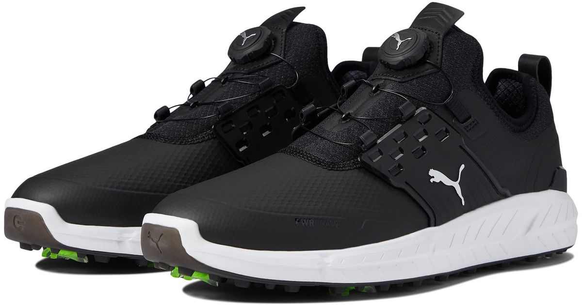 puma ignite black and gold