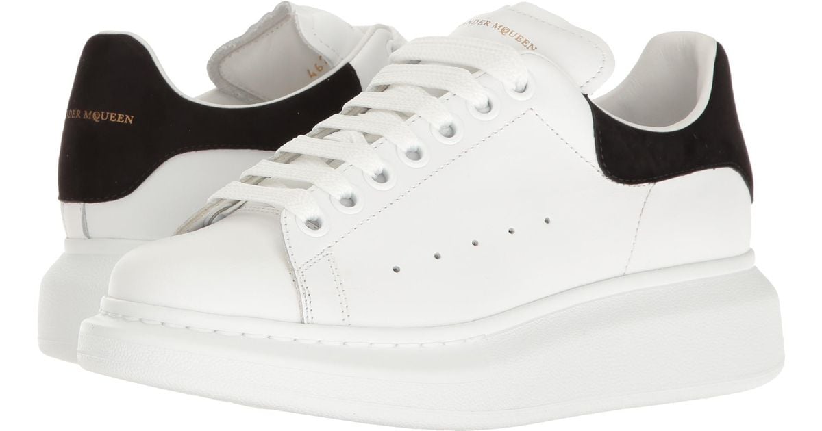 alexander mcqueen shoes black and white