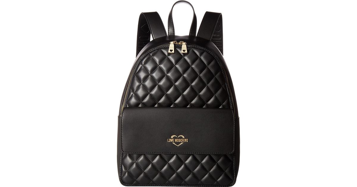 moschino quilted backpack