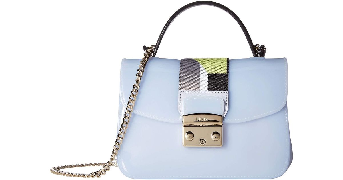 Furla Candy Meringa Brava Mini Crossbody in Blue Lyst