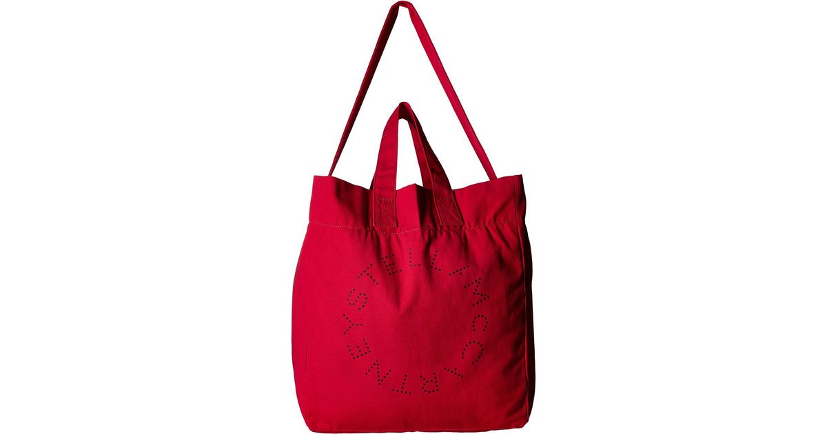 red beach bag