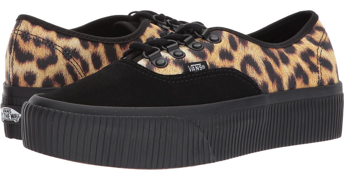 vans authentic platform leopard skate shoe vans authentic platform leopard skate shoe